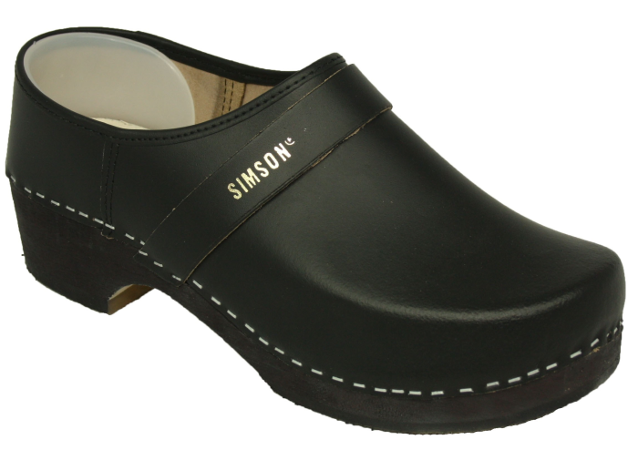 Schoenklompen houten zool zwart - Klompenmakerij Traas