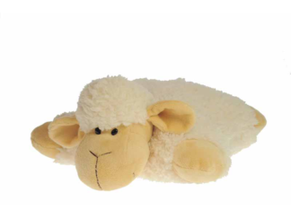 Pluche knuffel schaapkussen 35cm