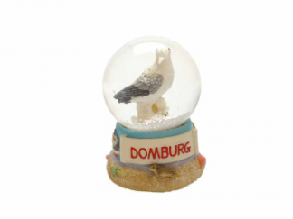Sneeuwbol Domburg met meeuw