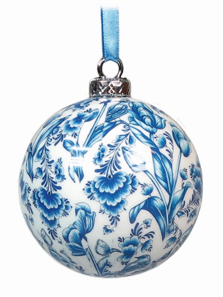 kerstbal blauw - Traas